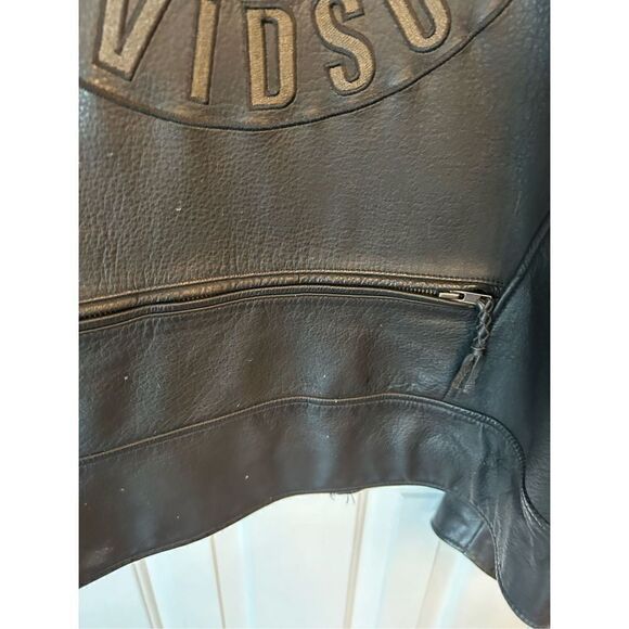 Harley Davidson women’s black leather jacket size xl 100% leather - Picture 7 of 8